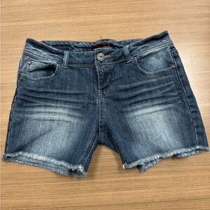 BONGO y2k style Blue Frayed Jean Shorts‎